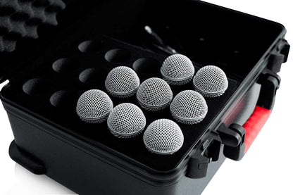 Gator GTSA-MIC15 Molded Case w Drops for 15 Mics - ProSound and Stage Lighting