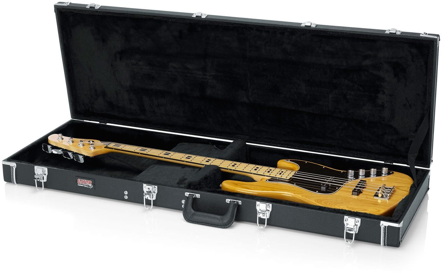 Gator GWBASS Bass Guitar Deluxe Wood Case - ProSound and Stage Lighting