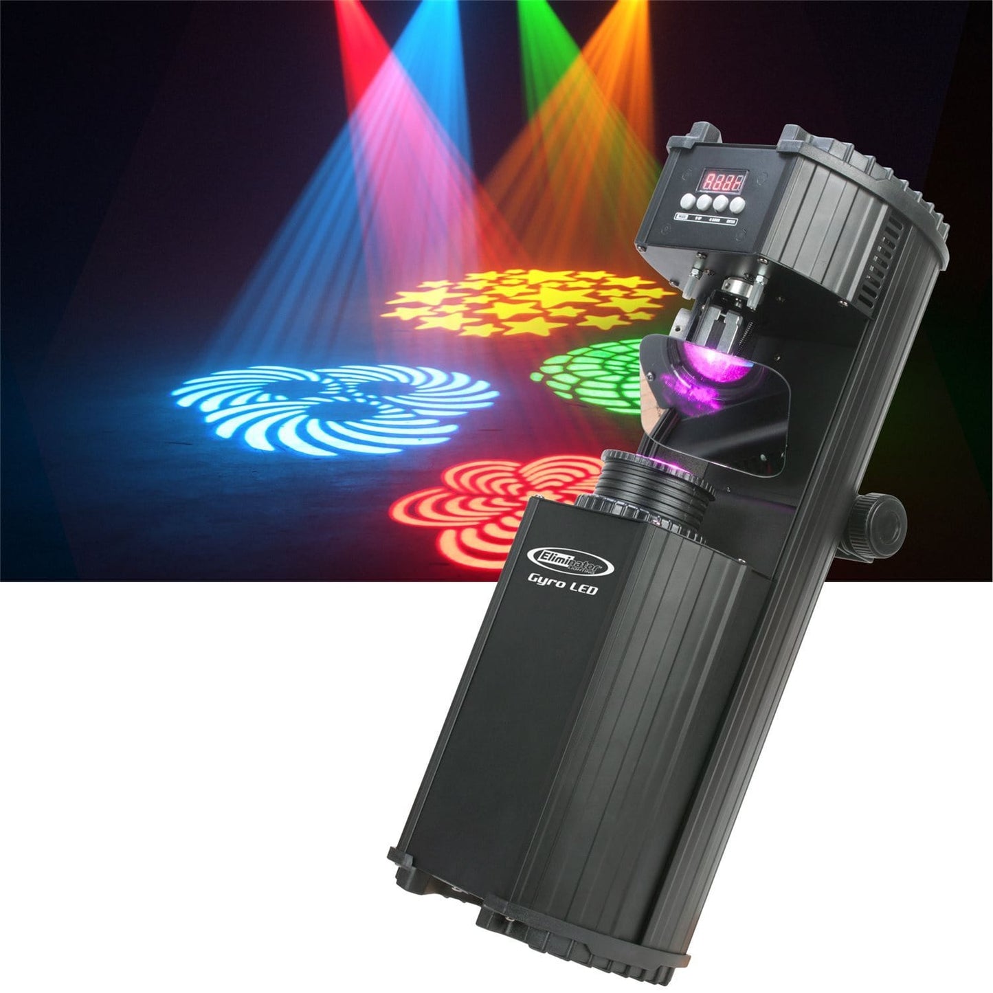 Eliminator Gyro LED 25W DMX Scanner Effect Light - ProSound and Stage Lighting