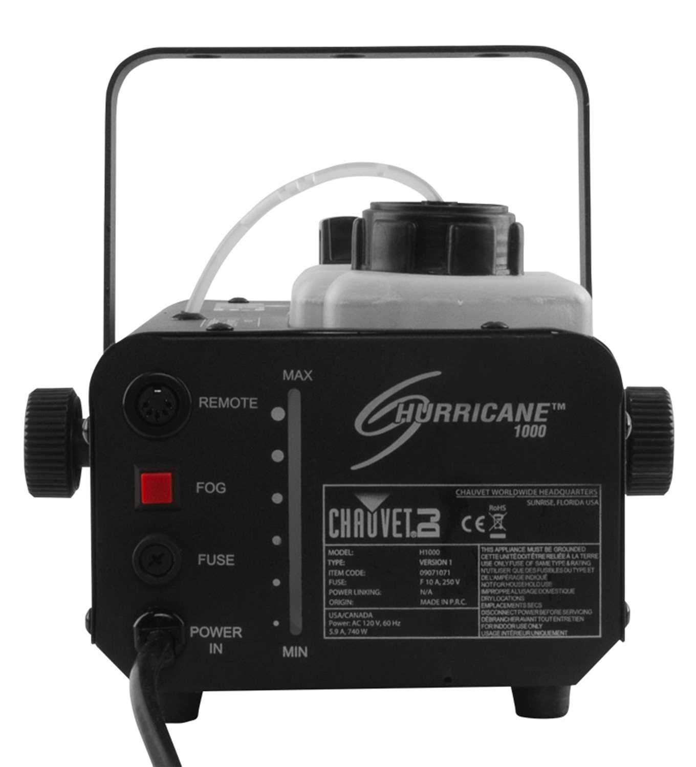 Chauvet Hurricane 1000 Compact Fog Machine – Solotech
