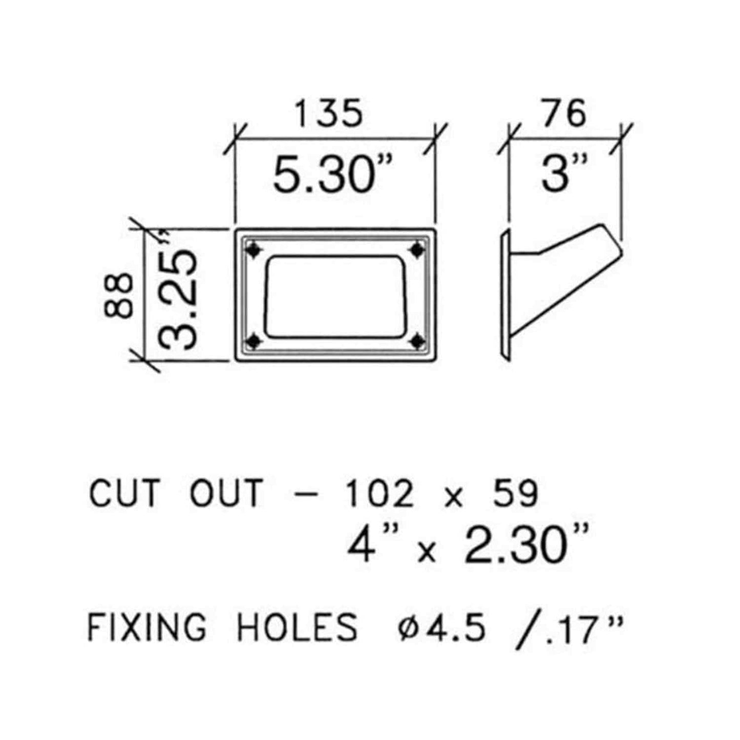 Hardware Pocket Handle Plastic - ProSound and Stage Lighting