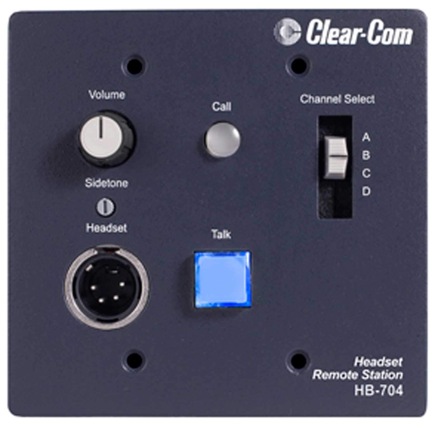 Clear-Com 4-Channel Flush-Mount Headset Station