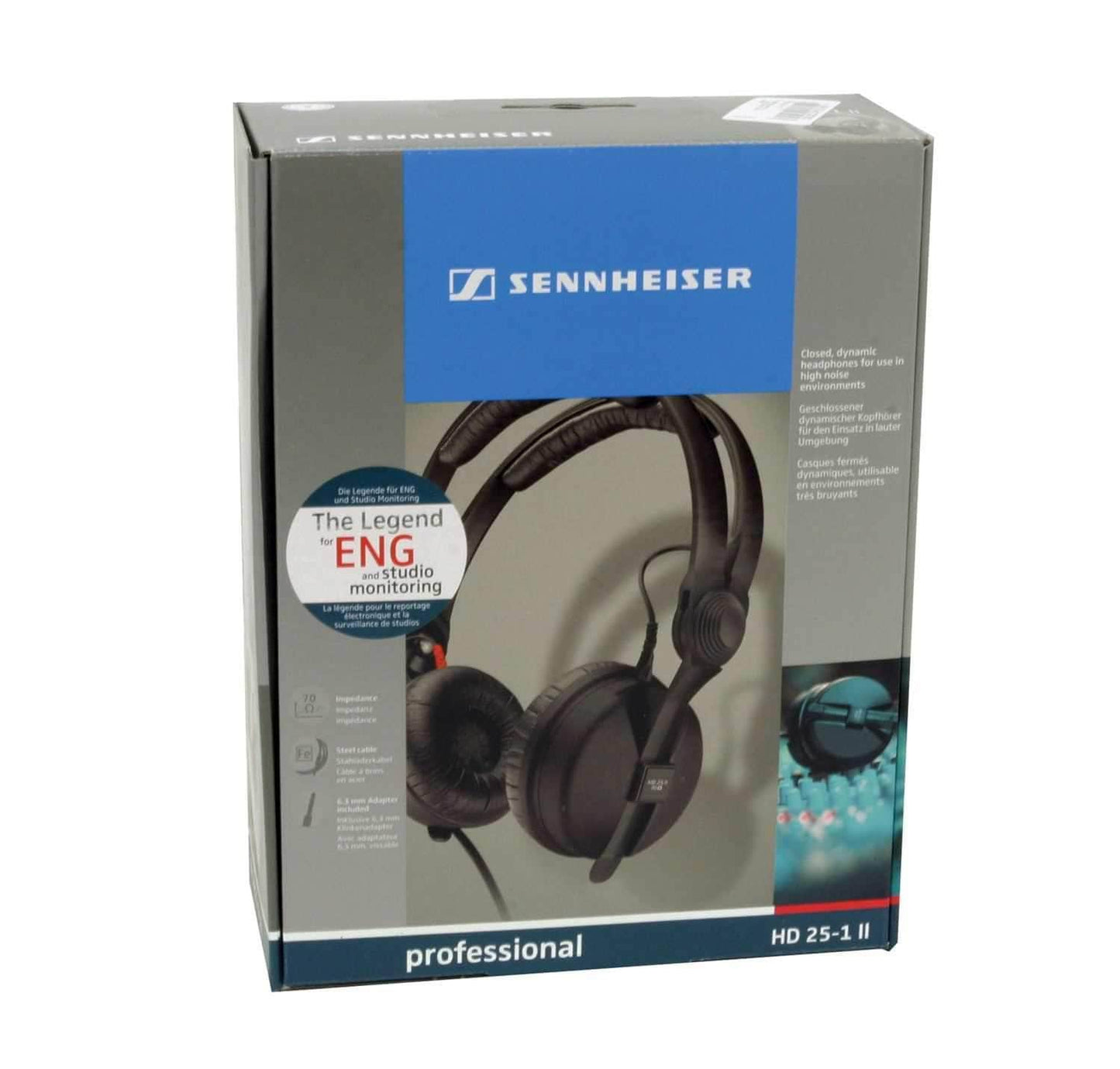 Sennheiser HD-25-1-II Closed Back Pro Headphones - ProSound and Stage Lighting