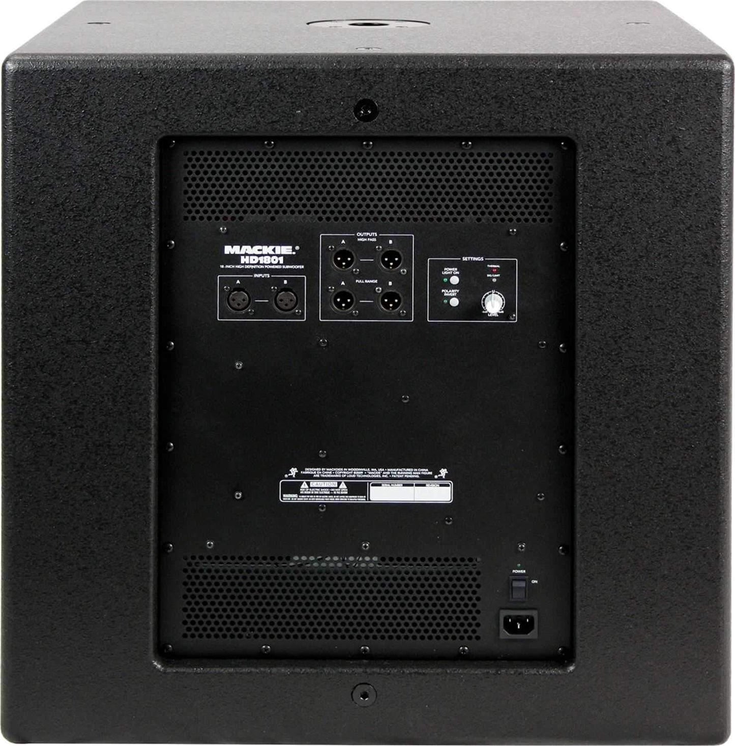 Mackie HD1801 18 in Powered PA DJ Subwoofer - ProSound and Stage Lighting