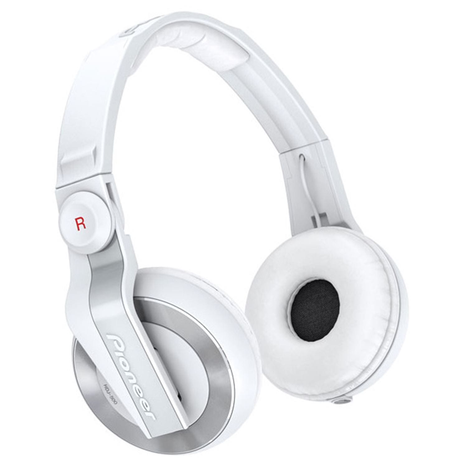 Pioneer HDJ-500 W Professional White DJ Headphones - PSSL ProSound and Stage Lighting