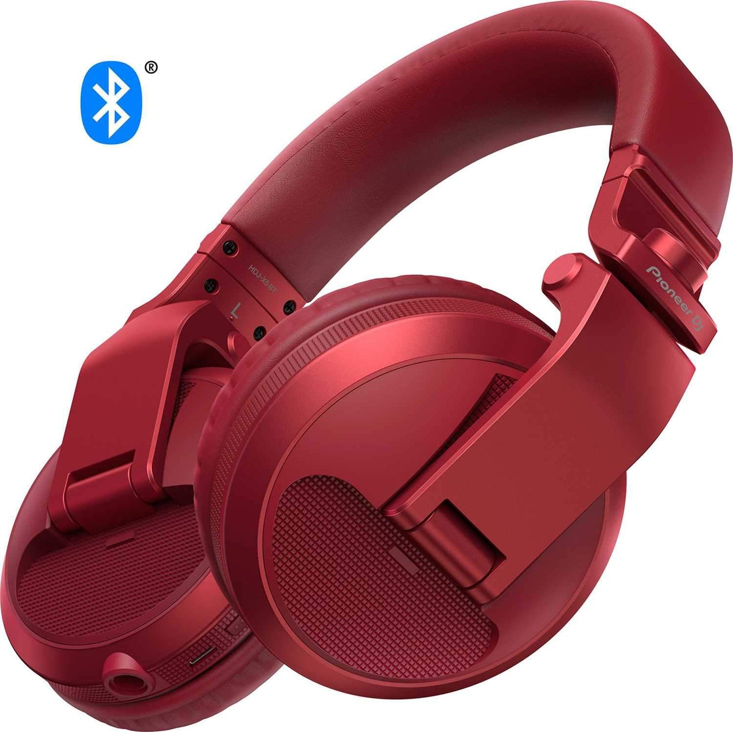 Pioneer HDJ-X5BT-R Red Bluetooth Wireless DJ Headphones - PSSL ProSound and Stage Lighting