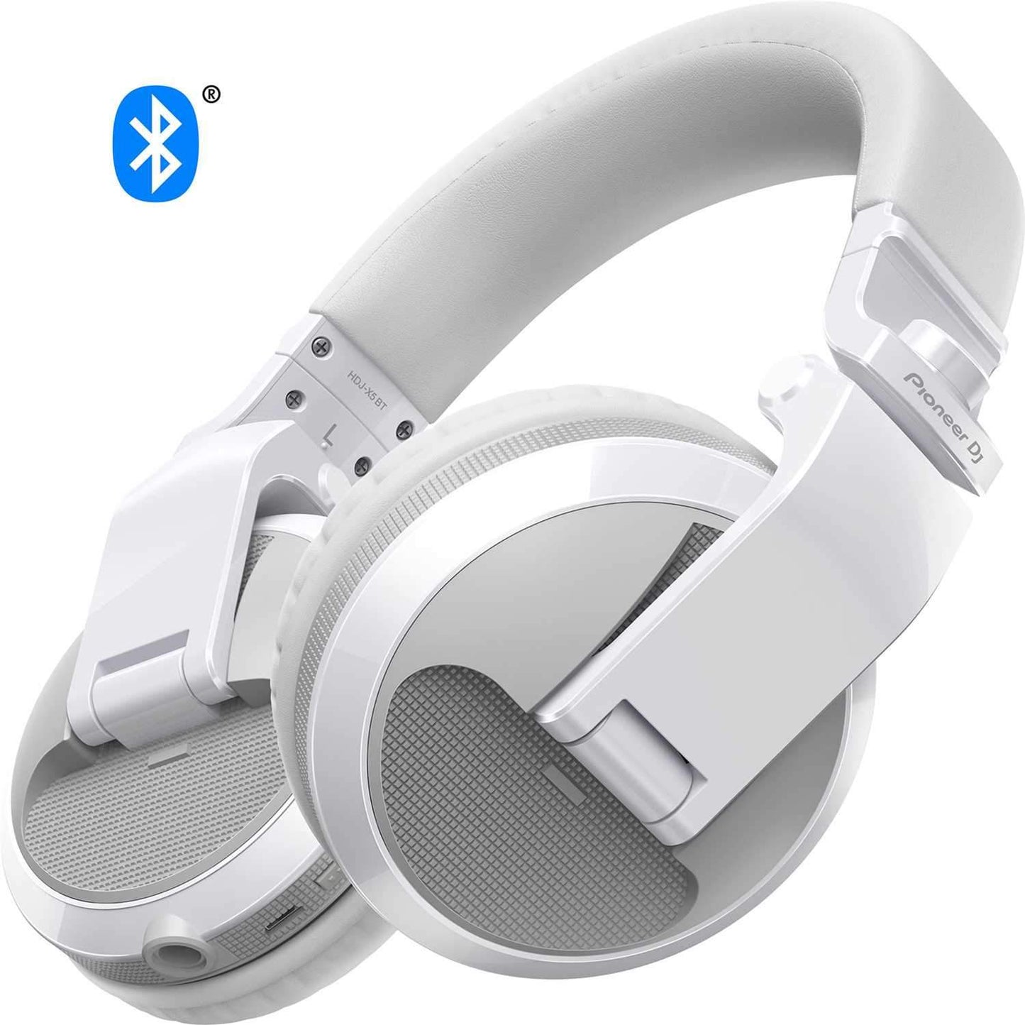 Pioneer HDJ-X5BT-W White Bluetooth Wireless DJ Headphones - PSSL ProSound and Stage Lighting