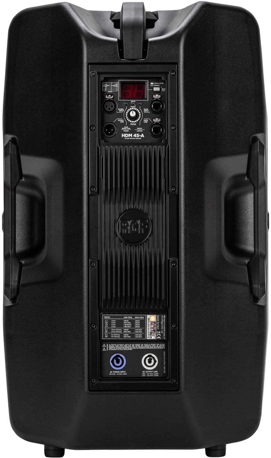 RCF HDM45-A 15-Inch 2-Way 2200W Powered Speaker - PSSL ProSound and Stage Lighting