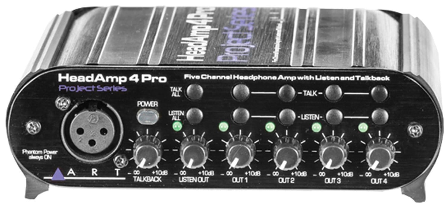 ART HeasAmp4Pro 4-Channel Headphone Amp - PSSL ProSound and Stage Lighting