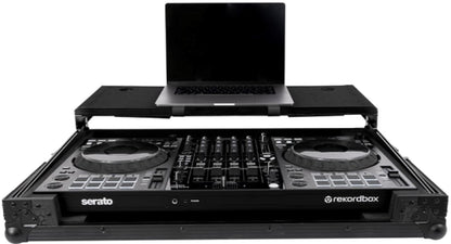 Headliner HL10012 Pitch Black Flight Case for DDJ-FLX10 w/ Laptop Platform - PSSL ProSound and Stage Lighting