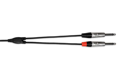 Hosa HMP-003Y Y-Cable 1/8 TRS to Dual 1/4 TS 3ft - PSSL ProSound and Stage Lighting