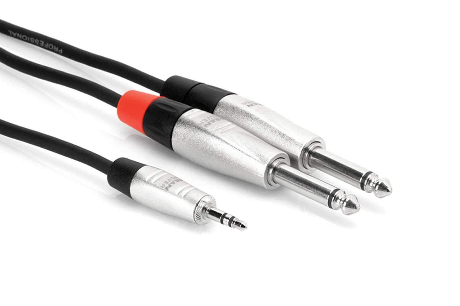 Hosa HMR-003Y Y-Cable 1/8 TRS to Dual RCA 3 ft - PSSL ProSound and Stage Lighting