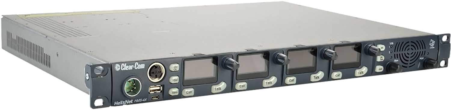 Clear-Com HMS-4X 4-Channel 1RU Digital Main Station - PSSL ProSound and Stage Lighting