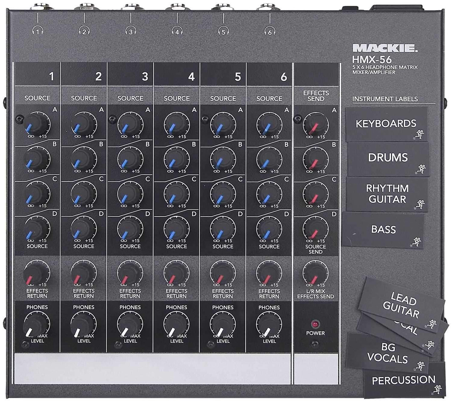 Mackie HMX-56 6 CH. Headphone Matrix Mixer - PSSL ProSound and Stage Lighting