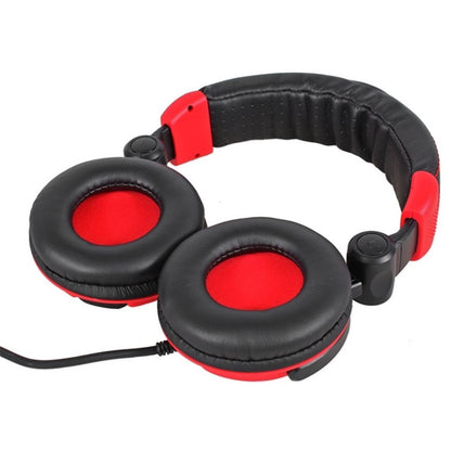 American Audio HP 550 Red DJ Headphones - PSSL ProSound and Stage Lighting