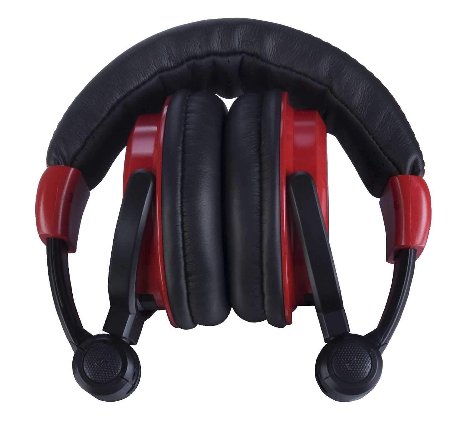 American Audio HP 550 Red DJ Headphones - PSSL ProSound and Stage Lighting