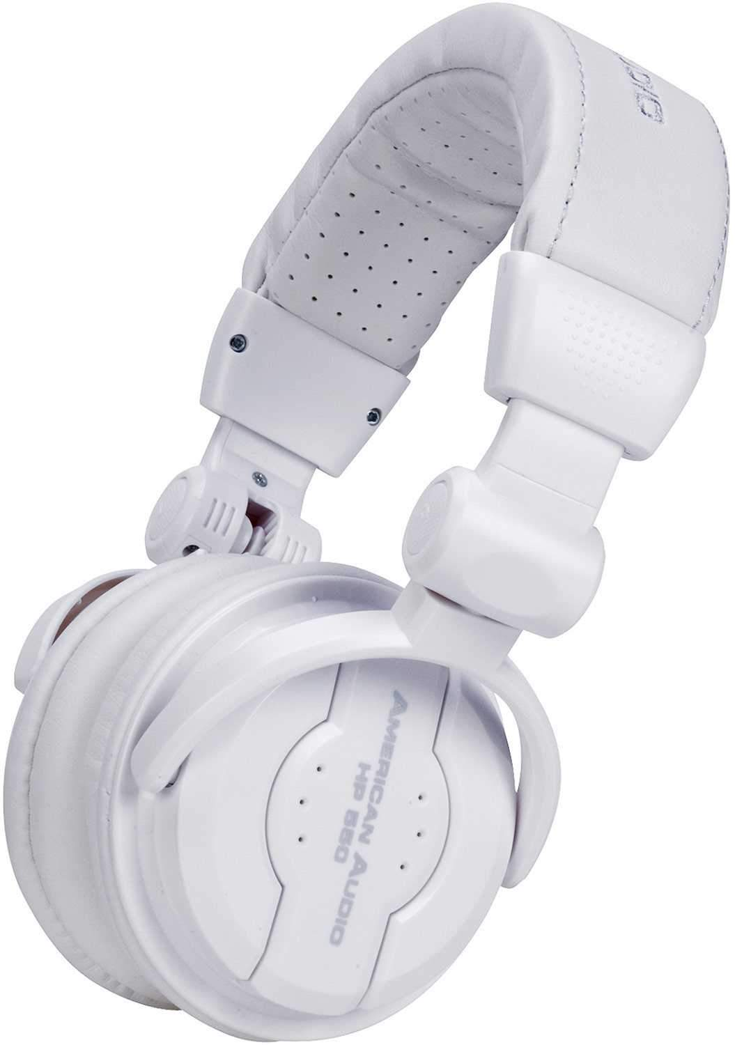 American Audio HP550W Pro DJ Headphones White - PSSL ProSound and Stage Lighting