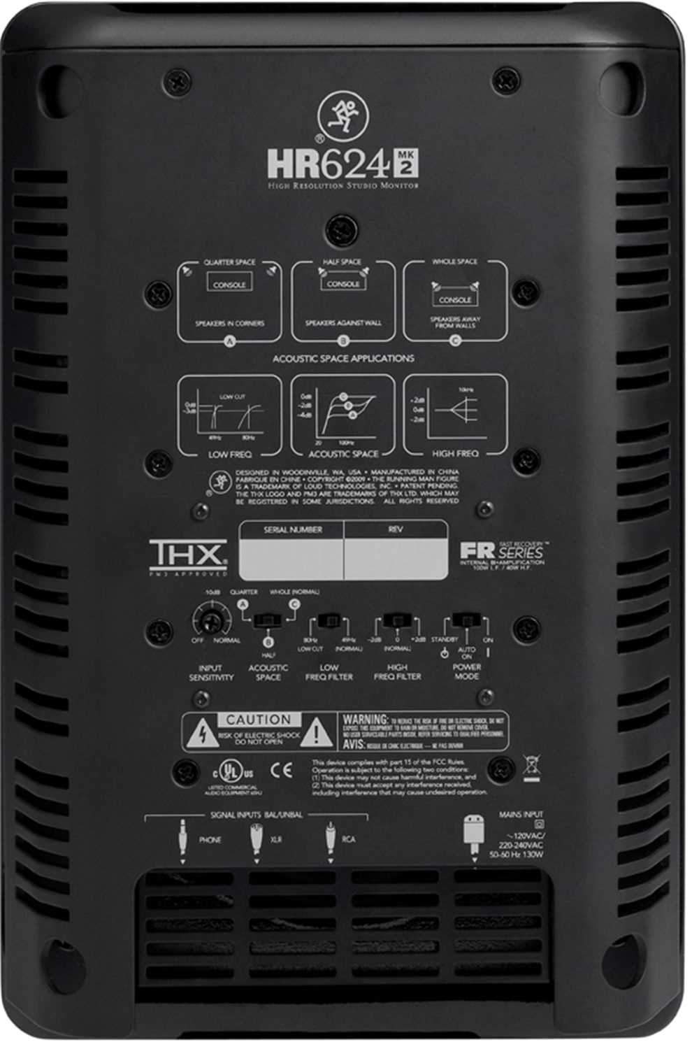 Mackie HR624MK2 6In 2-Way Active Studio Monitor - PSSL ProSound and Stage Lighting