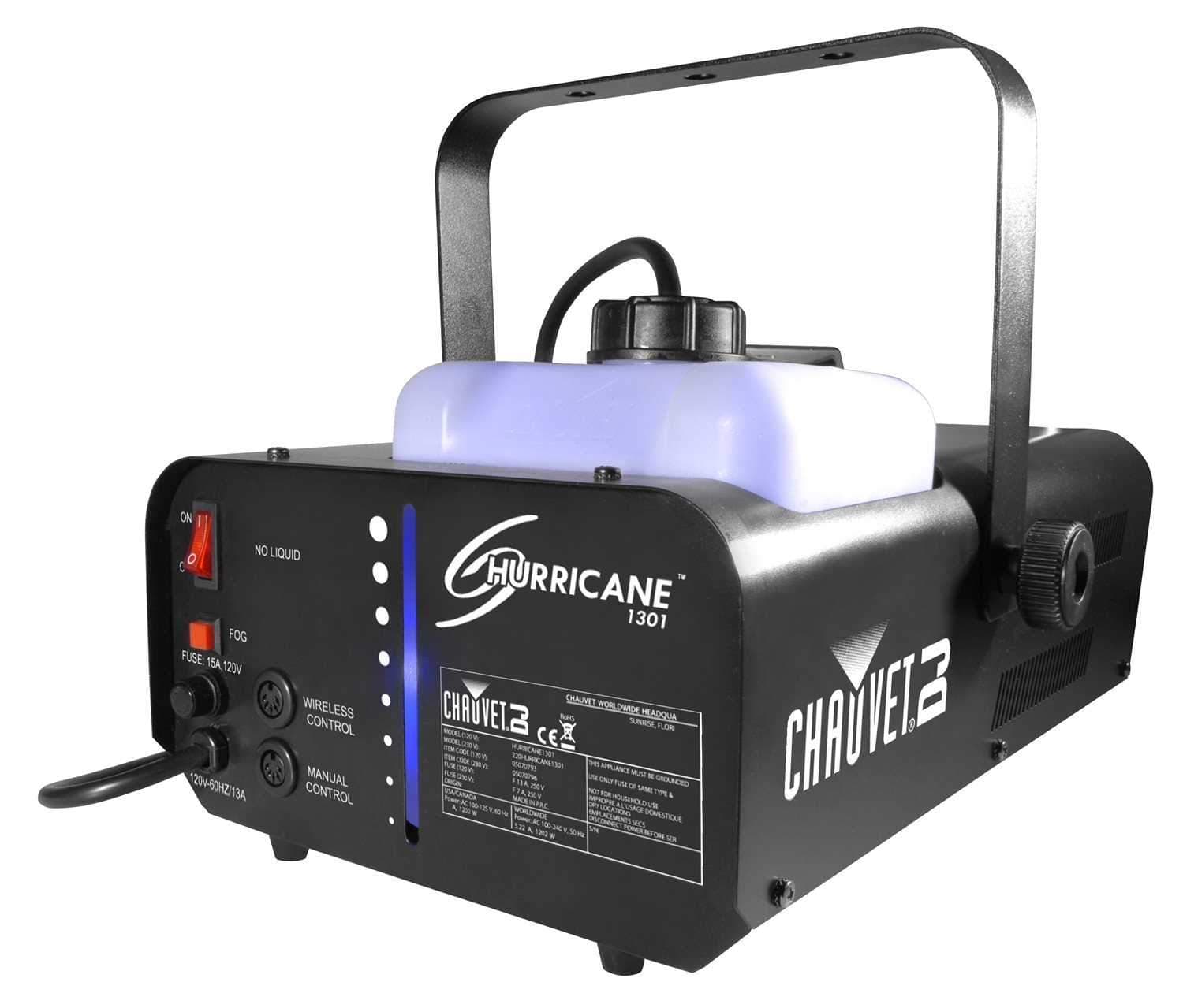 Chauvet Hurricane 1301 Water Fog Machine with Remote - PSSL ProSound and Stage Lighting