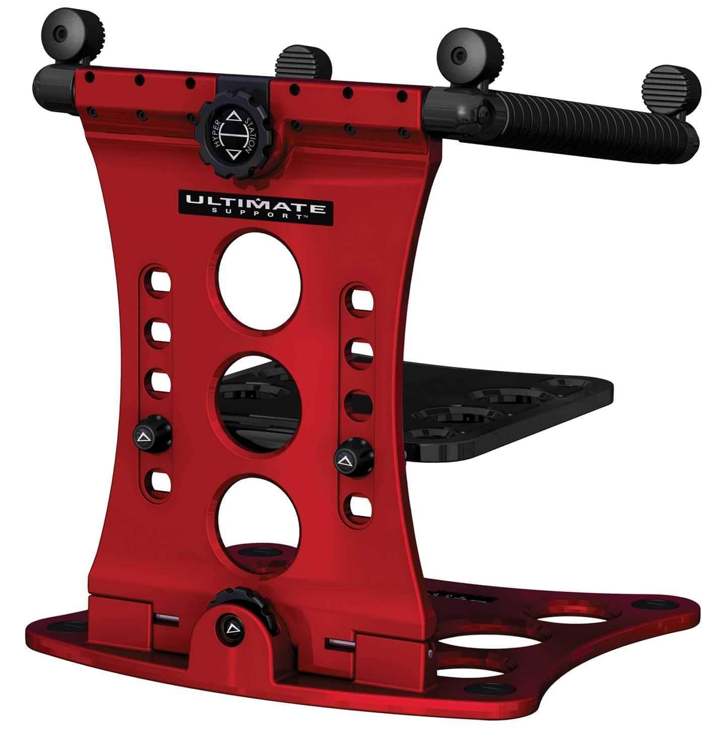 Ultimate HYPERSTATION Pro 2 Tier Laptop Stand RED - PSSL ProSound and Stage Lighting