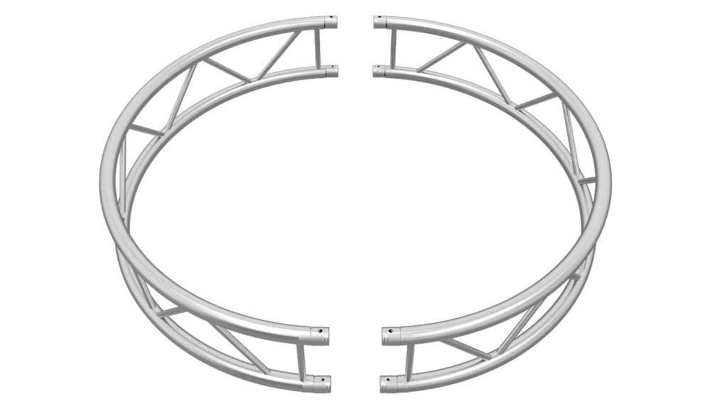 Global Truss I-Beam 12" Truss F32 Vertical Circle 4.92Ft 180 Degrees - PSSL ProSound and Stage Lighting