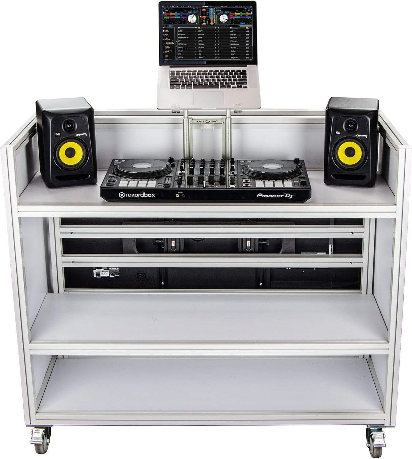 Odyssey MVDJ55W Majestic Rolling VDJ Booth 55-inch - PSSL ProSound and Stage Lighting