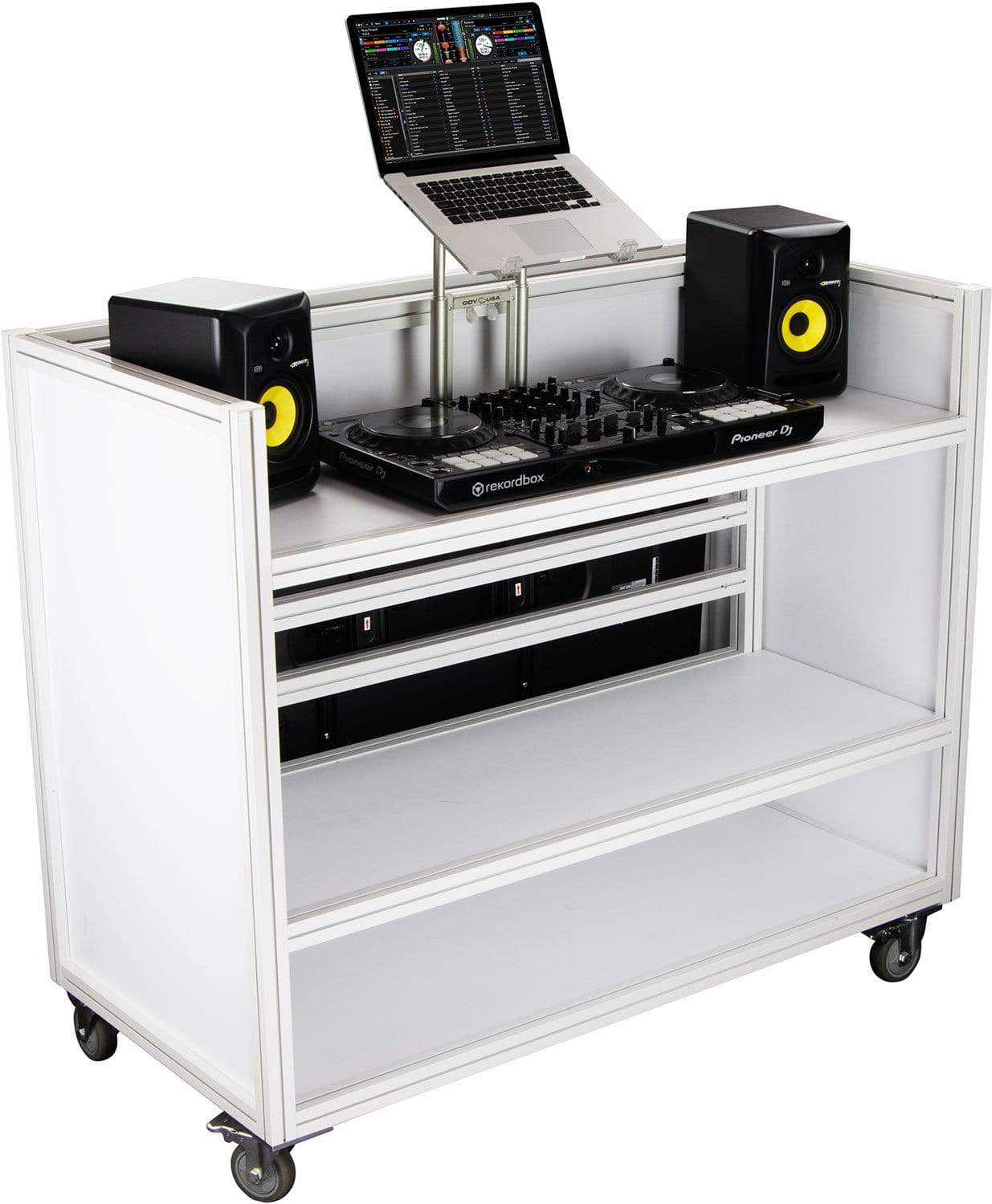 Odyssey MVDJ55W Majestic Rolling VDJ Booth 55-inch - PSSL ProSound and Stage Lighting