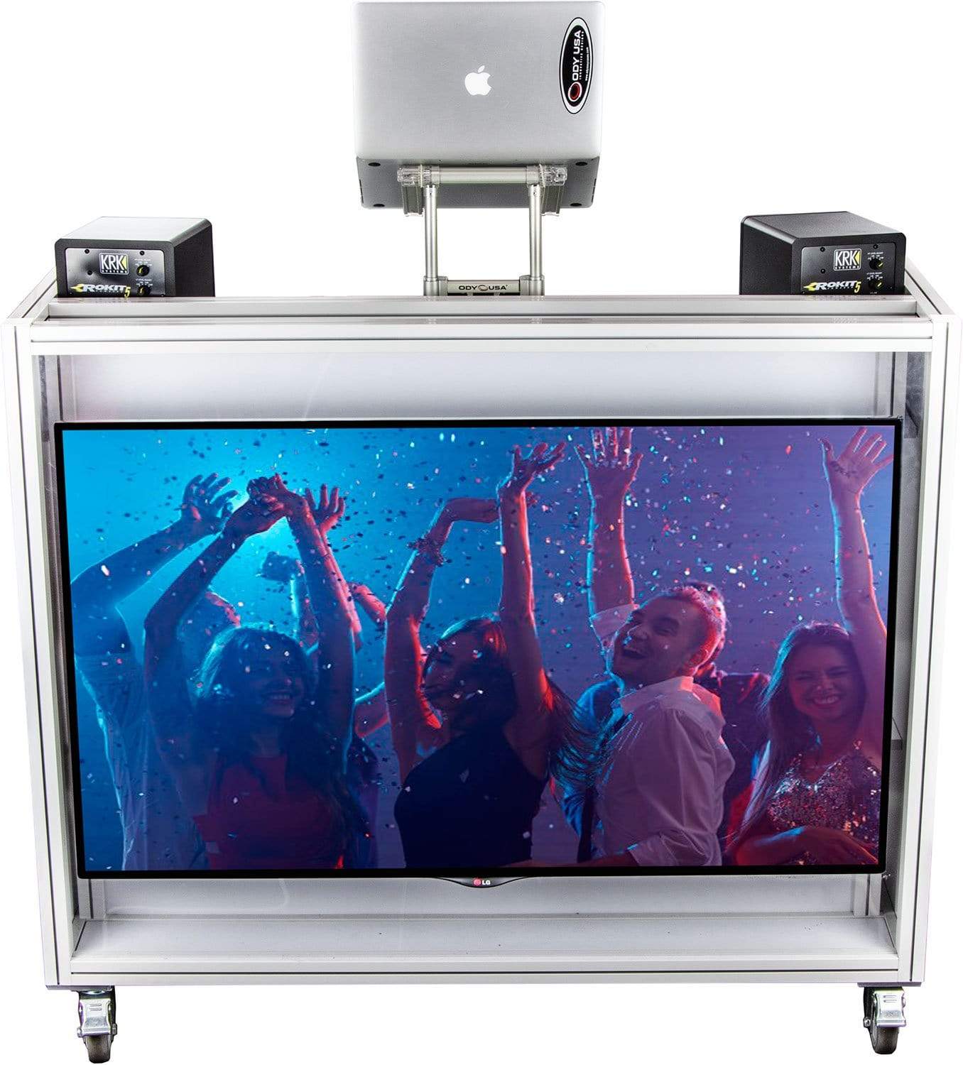 Odyssey MVDJ55W Majestic Rolling VDJ Booth 55-inch - PSSL ProSound and Stage Lighting