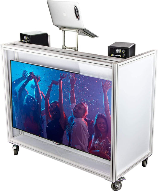 Odyssey MVDJ65W Majestic Rolling VDJ Booth 65-inch - PSSL ProSound and Stage Lighting