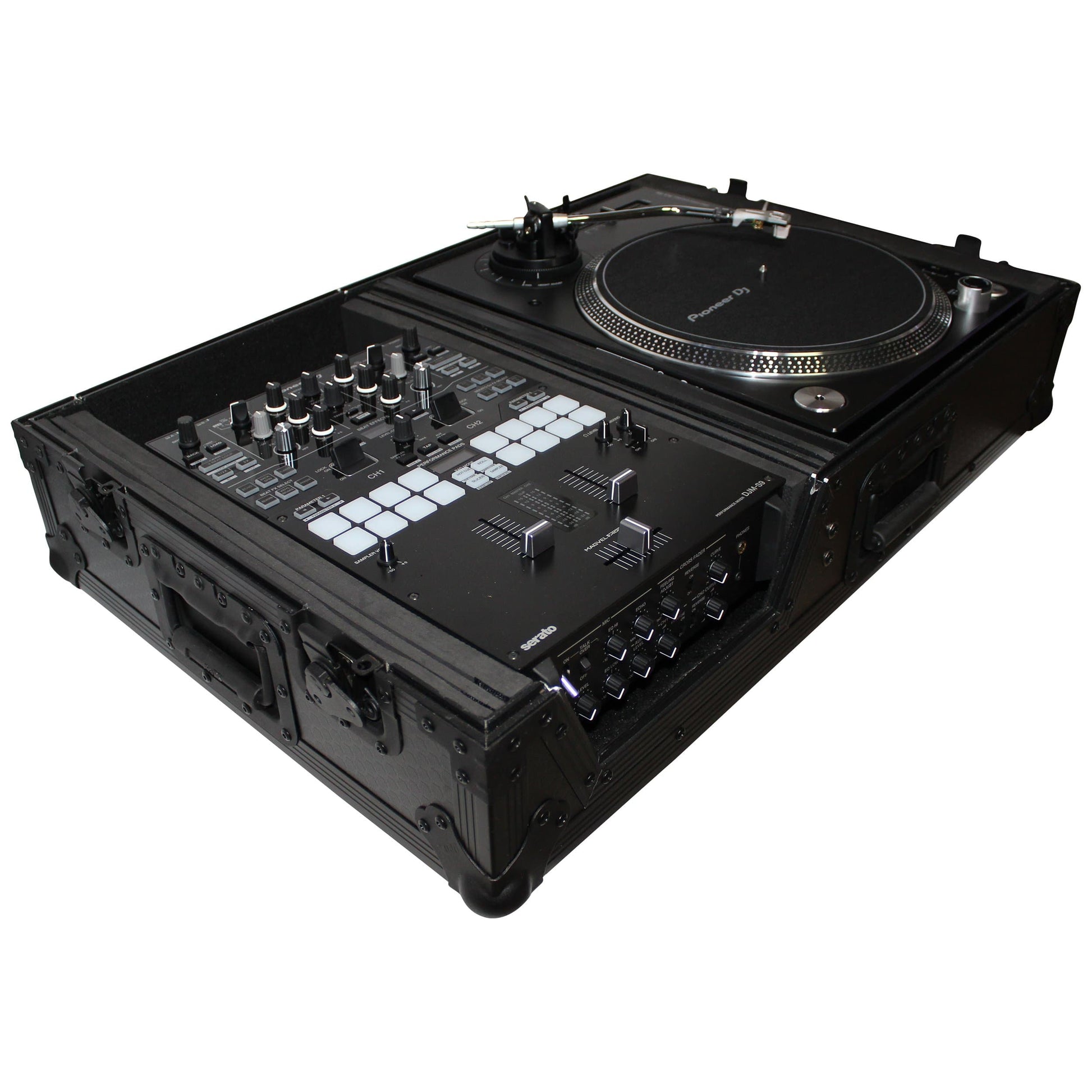 ProX Black Case for Single Turntable & DJ Mixer - PSSL ProSound and Stage Lighting