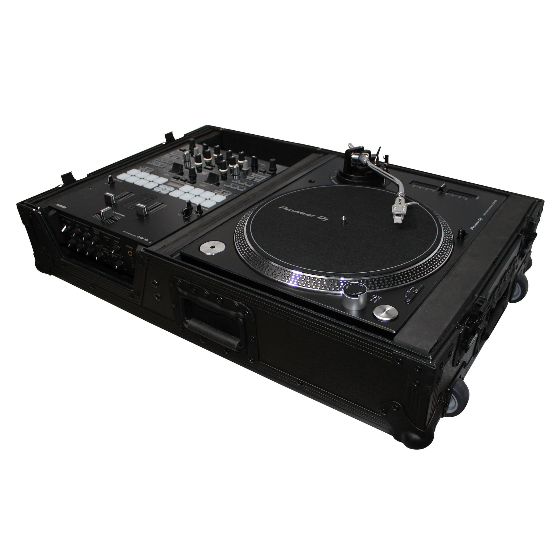 ProX Black Case for Single Turntable & DJ Mixer - PSSL ProSound and Stage Lighting