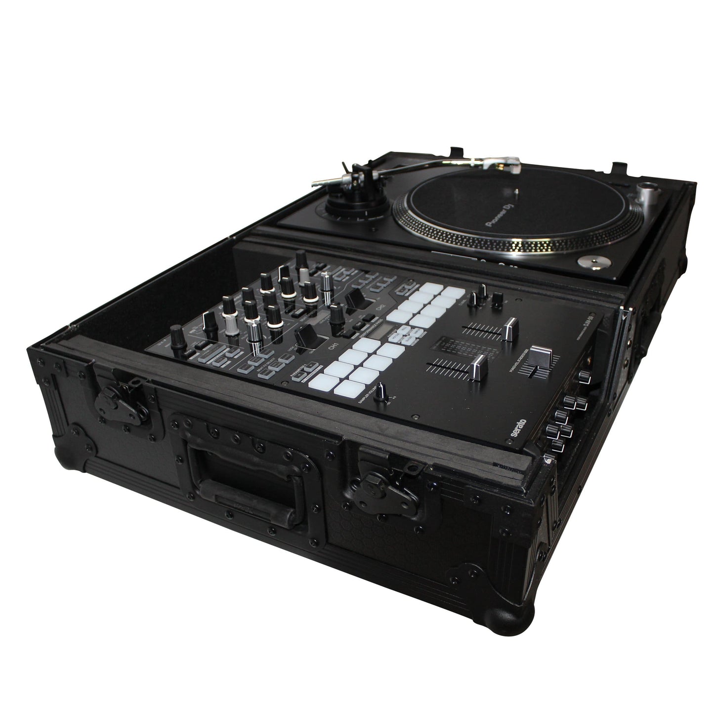 ProX Black Case for Single Turntable & DJ Mixer - PSSL ProSound and Stage Lighting