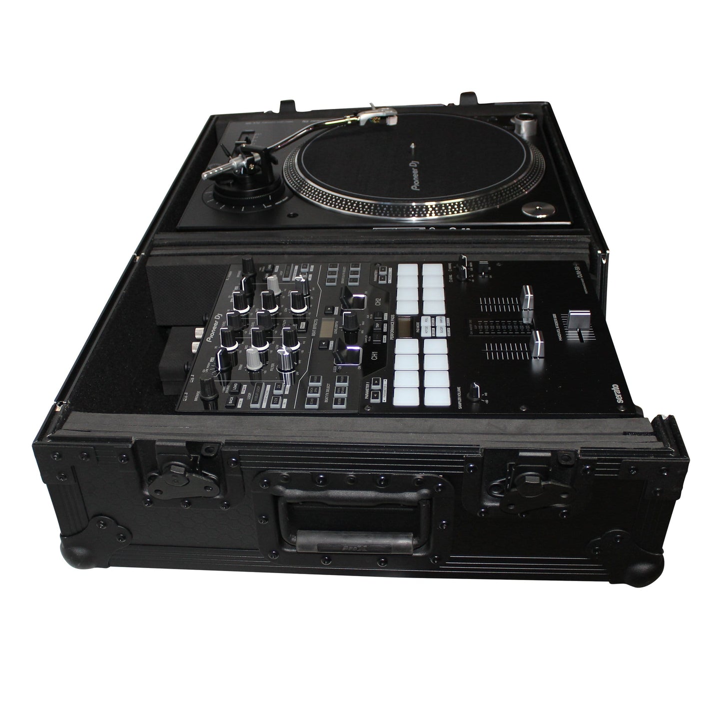 ProX Black Case for Single Turntable & DJ Mixer - PSSL ProSound and Stage Lighting