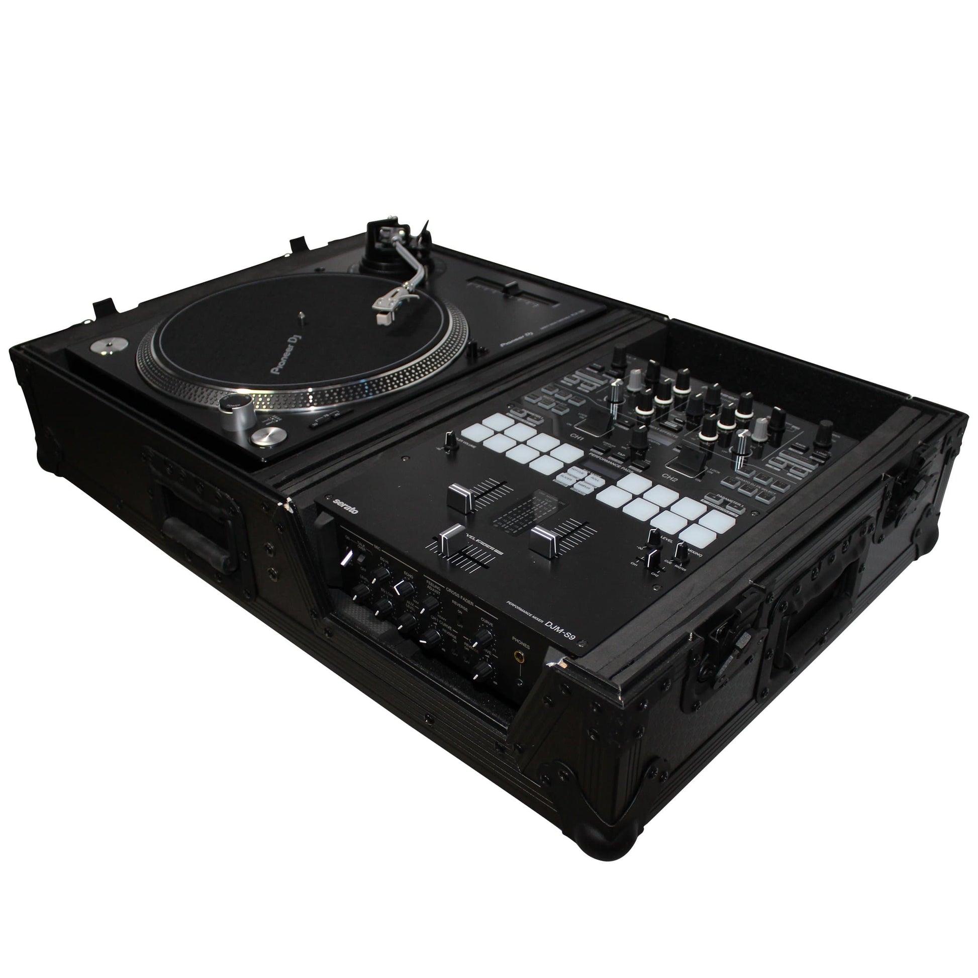 ProX Black Case for Single Turntable & DJ Mixer - PSSL ProSound and Stage Lighting