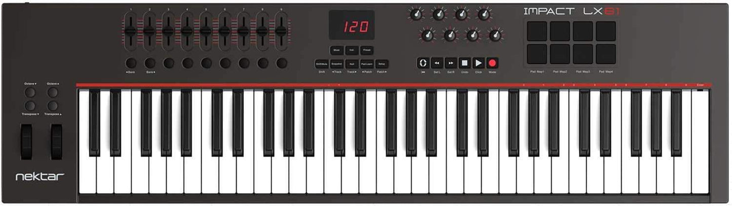 Nektar Impact LX61 USB Keyboard Controller - PSSL ProSound and Stage Lighting