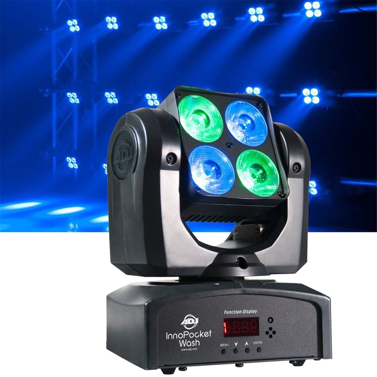 ADJ American DJ Inno Pocket Wash RGBW Moving LED Light - PSSL ProSound and Stage Lighting