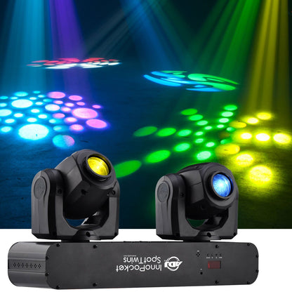 ADJ American DJ Inno Pocket Spot Twin Moving Head LED Light - PSSL ProSound and Stage Lighting