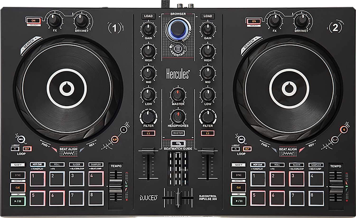 Hercules DJ Control Inpulse 300 DJ Controller - PSSL ProSound and Stage Lighting