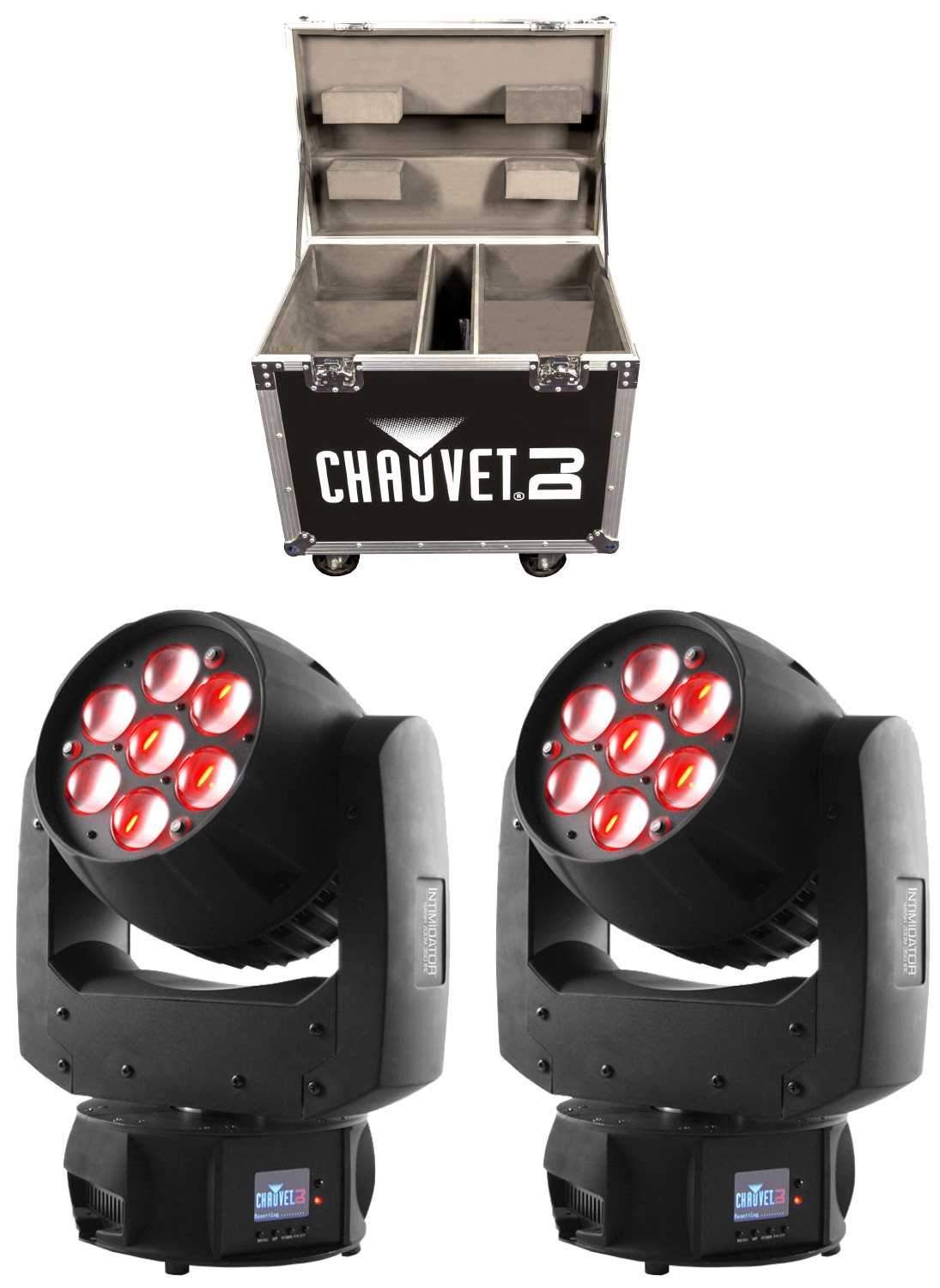 Chauvet Intimidator Wash Zoom 350 IRC 2pk & Case - PSSL ProSound and Stage Lighting