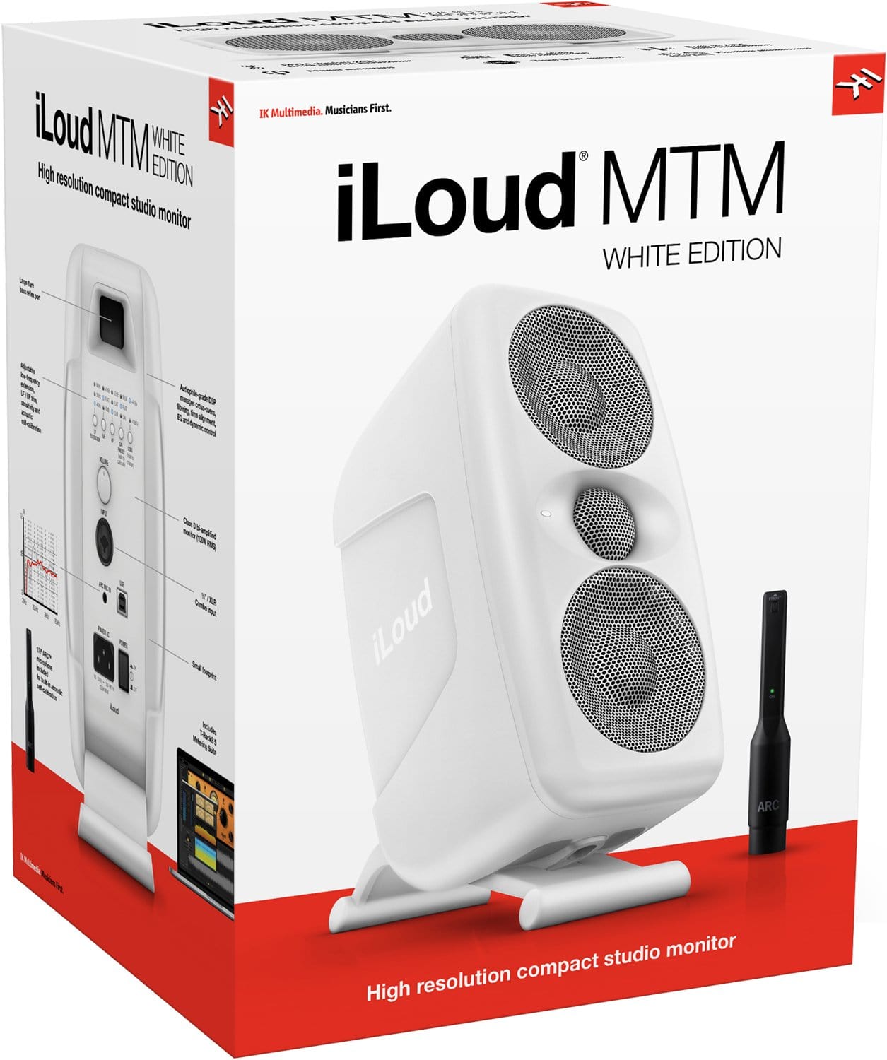 Ik Multimedia Iloud MTM Studio Monitor - White (Single) - PSSL ProSound and Stage Lighting