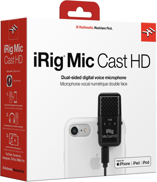 Ik Multimedia Irig Mic Cast HD Podcasting Mic - PSSL ProSound and Stage Lighting