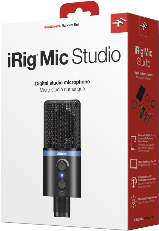 Ik Multimedia Irig Mic Studio Large Diaphragm  Mic - PSSL ProSound and Stage Lighting