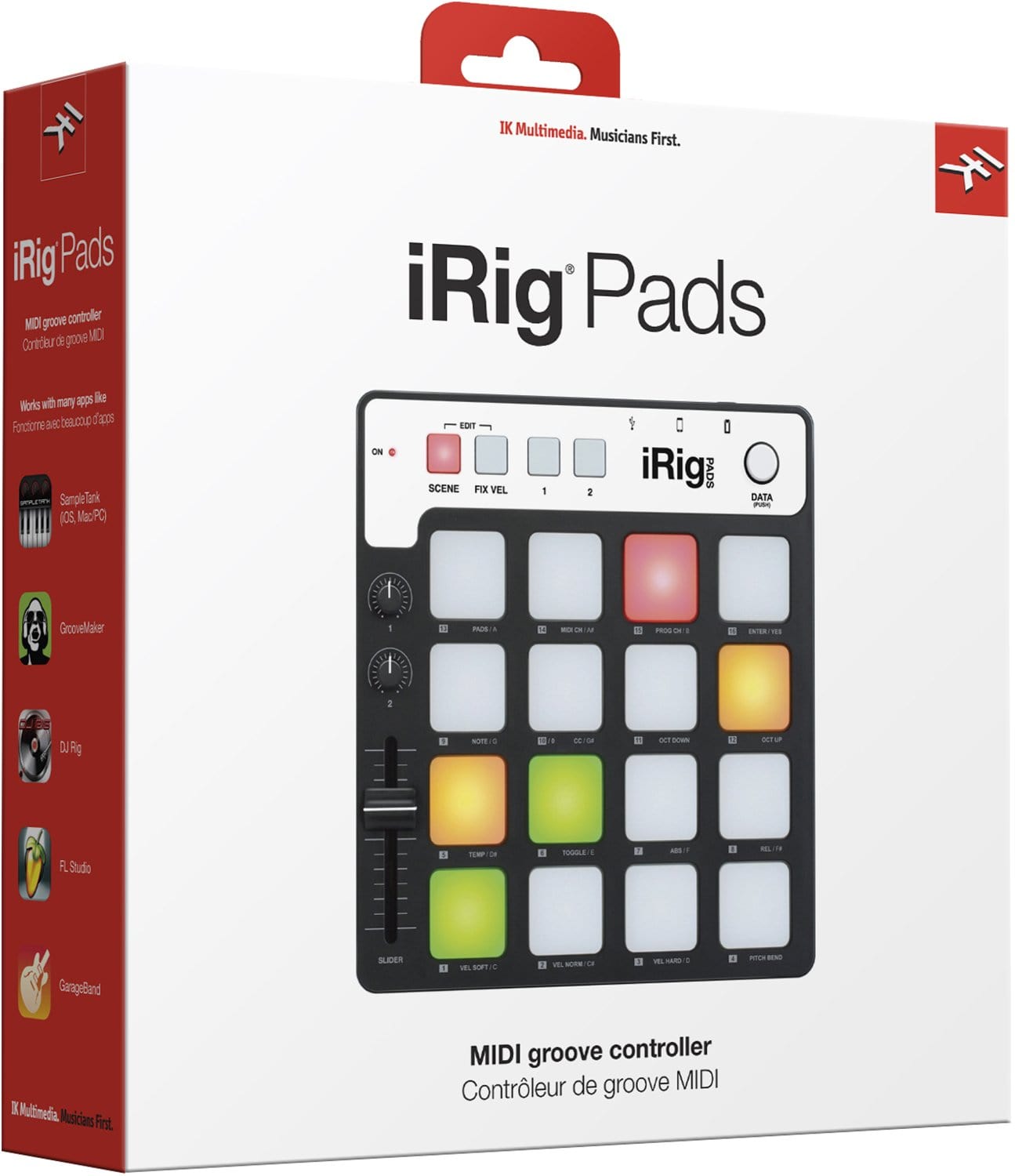 Ik Multimedia Irig Pads Pad-Style Midi Controller - PSSL ProSound and Stage Lighting