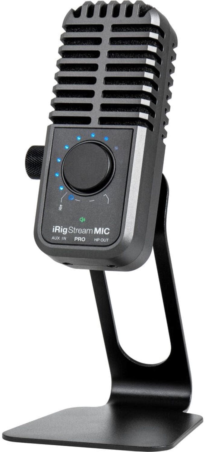 IK Multimedia IP-IRIG-STRMMICPRO-IN iRig Stream Mic Pro Audio Interface with Integrated Microphone - PSSL ProSound and Stage Lighting