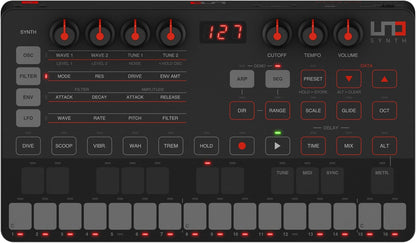 Ik Multimedia Uno Synth Monophonic Analog Synth - PSSL ProSound and Stage Lighting