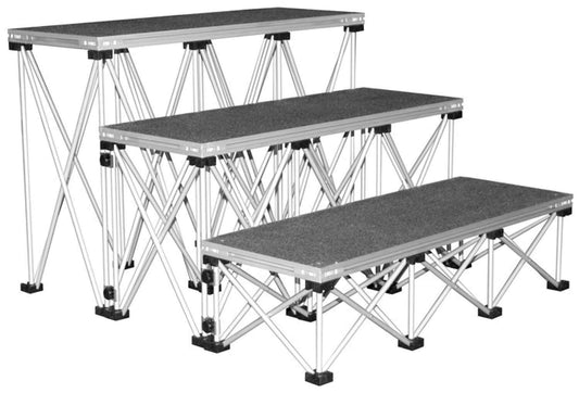 Intellistage IS3STEP32C Carpeted Stage Step Pack - PSSL ProSound and Stage Lighting