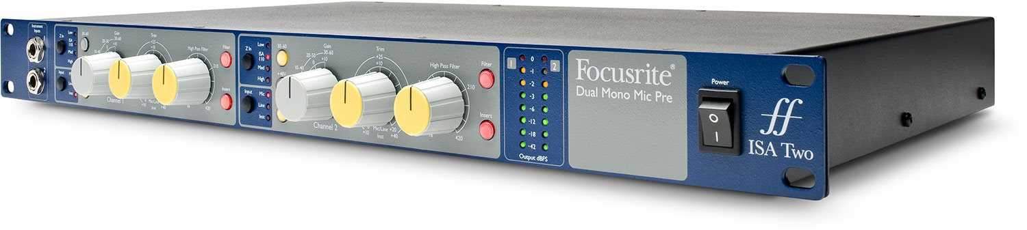 Focusrite ISA-TWO 1U 2-Channel Mic Pre - PSSL ProSound and Stage Lighting