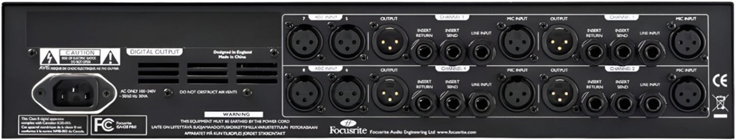 Focusrite ISA428MKII 4 Channel Pro Mic Pre Amp - PSSL ProSound and Stage Lighting