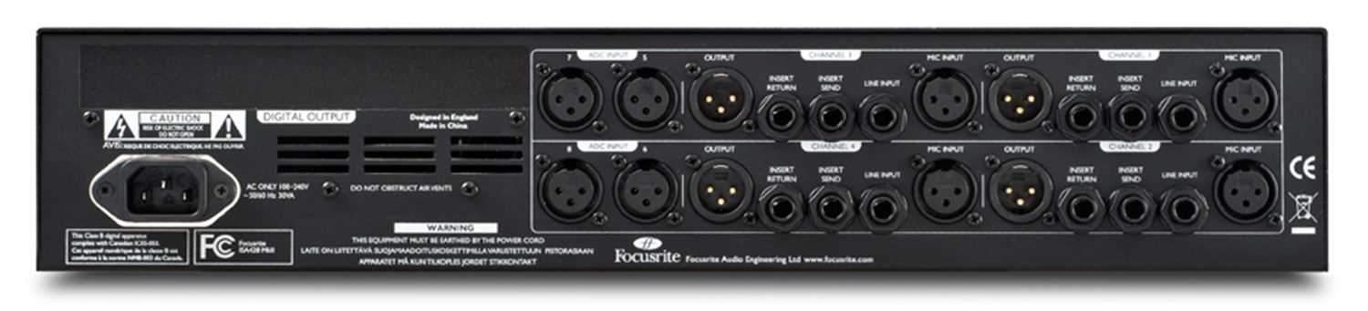 Focusrite ISA428MKII 4 Channel Pro Mic Pre Amp - PSSL ProSound and Stage Lighting