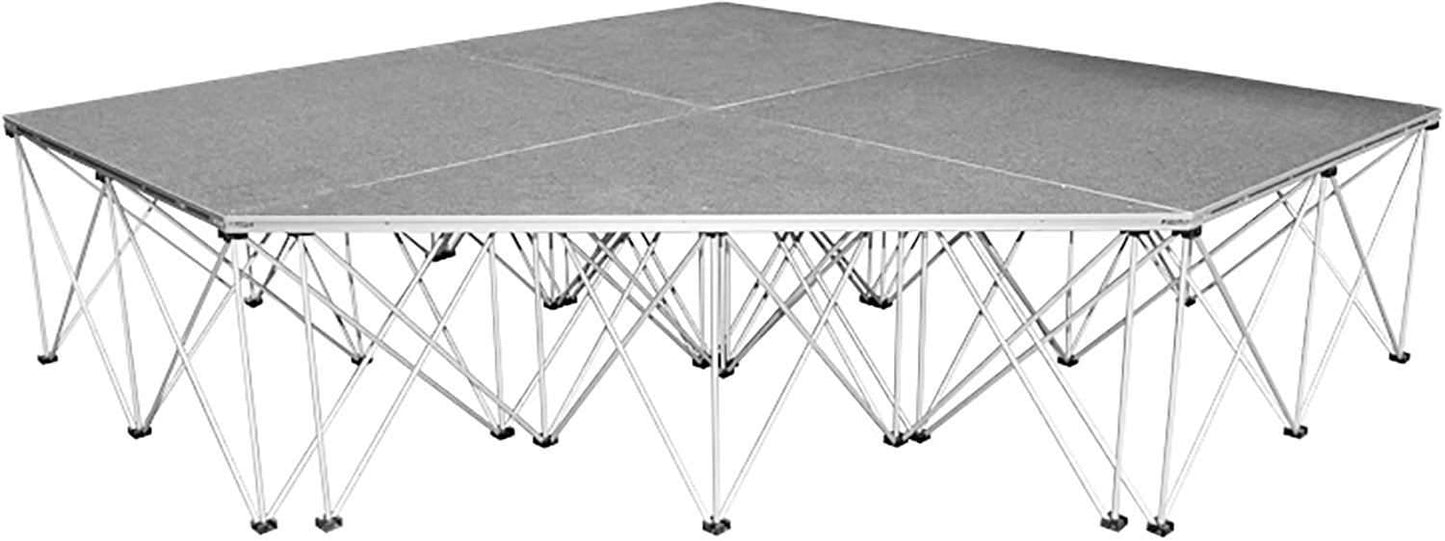 IntelliStage ISITPC3 3 Ft Triangle Stage Platform Carpet Finsh - PSSL ProSound and Stage Lighting